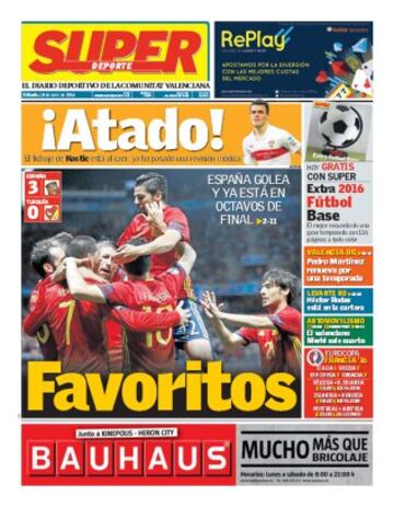 Portadas de la prensa mundial