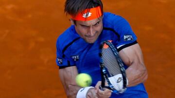 David ferrer, en el partido ante el estadounidense Denis Kudla.