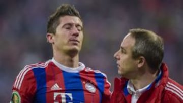 Lewandowski es seria duda para el Nou Camp