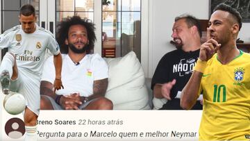 La pregunta que puso en serios aprietos a Marcelo: ¿Hazard o Neymar, quién es mejor?