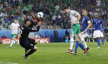 Brady heads Ireland's winner.