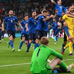 Casi ocho millones y medio de espectadores vieron la tanda de la final entre Italia e Inglaterra