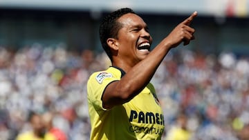 GRAF4136. LEGAN&Eacute;S (MADRID), 16/09/2018.- El jugador del Villarreal Bacca celebra su gol ante del Legan&eacute;s, que les adelanta en el marcador, durante el partido de la cuarta jornada de liga de Primera Divisi&oacute;n que enfrenta a ambos equipo