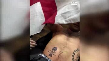 ¡Se adelantó! Fan inglés se tatuó "Inglaterra campeón 2018"