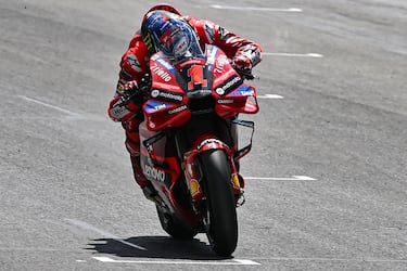 Francesco Bagnaia durante el Gran Premio de italia disputado en el Autódromo Internacional del Mugello.