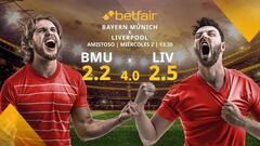 Liverpool vs. Bayern de Múnich: horario, TV, estadísticas, clasificación y pronósticos