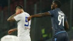 Duván Zapata marca en empate de Napoli ante Atalanta