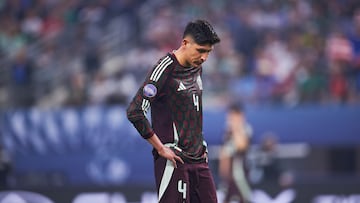 Edson Alvarez of Mexicoduring the Final match between Mexico (Mexican National Team) and United States as part of the 2024 Concacaf Nations League, at AT-T Stadium, Arlington, Texas, on March 24, 2024.