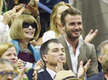 Anna Wintour y David Beckham.