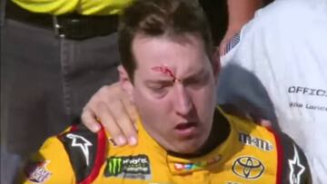 As&iacute; acab&oacute; Kyle Busch tras pelearse con Joey Logano.