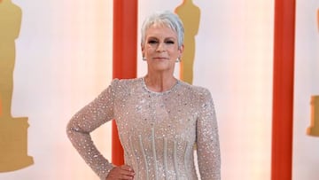 US actress Jamie Lee Curtis attends the 95th Annual Academy Awards at the Dolby Theatre in Hollywood, California on March 12, 2023. (Photo by ANGELA WEISS / AFP) (Photo by ANGELA WEISS/AFP via Getty Images)