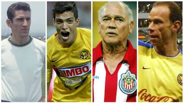 Salvador 'Chava' Reyes, Luis Roberto Alves Zague, Omar Bravo y Raúl Jiménez son algunos de los jugadores que han dejado huella en la historia del América vs Chivas.
