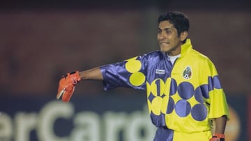 Jorge Campos of Mexico during the game of Group B between Chile and Mexico (Mexican National Team) as part Paraguay America Cup 1999, at Antonio Oddone Sarubbi Stadium, on June 30, 1999, in Ciudad del Este, Paraguay.