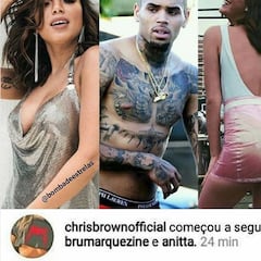 Pique entre Neymar y Chris Brown por Bruna Marquezine