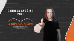Candela And&uacute;jar es nueva jugadora del Valencia.