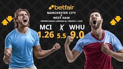 Manchester City vs. West Ham: horario, dónde ver, pronósticos y clasificación