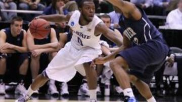 Jacob Pullen, con la Universidad de Kansas State.