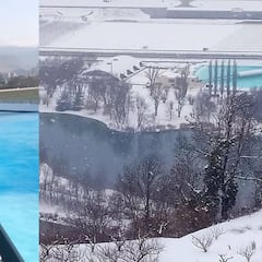 El vídeo extremo del día: rompen las primeras olas en Suiza