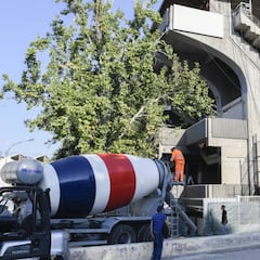 "Los andamios estarán retirados para mañana, casi seguro"