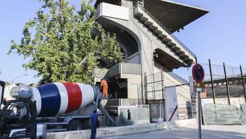 "Los andamios estarán retirados para mañana, casi seguro"