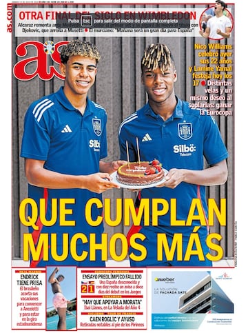 Las portadas de AS de julio