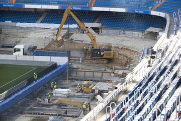 Este es el estado actual de las obras del Santiago Bernabéu.