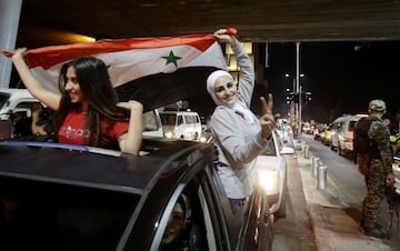 Las celebraciones en Siria por la clasificación al repechaje