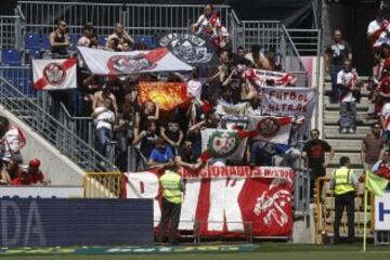 Seguidores del Rayo Vallecano en Los Cármenes