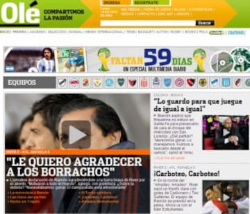 Portadas de la prensa extranjera