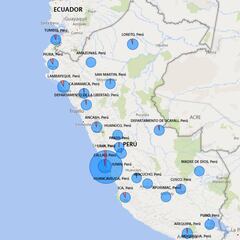 Mapa de casos por coronavirus por departamento en Perú: hoy, 29 de abril