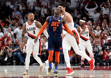 Portland Trail Blazers vencieron a Oklahoma City Thunder en los Playoffs de la NBA