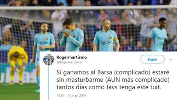 Levante fan promises to stop masturbating if team beat Barça