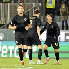 Loyola anotó el primer gol en Italia y sorprendió con un mensaje: llamará la atención