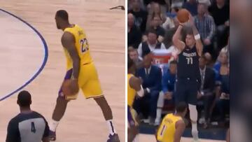 60 segundos del duelo LeBron vs. Doncic que ya es histórico y ha batido récords