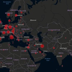 Mapa del coronavirus en el mundo, en tiempo real hoy, 24 de marzo: casos y muertos