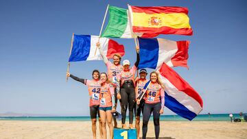 Nia Suardíaz, campeona en Freefyl-Slalom en GWA Fuerteventura 2024