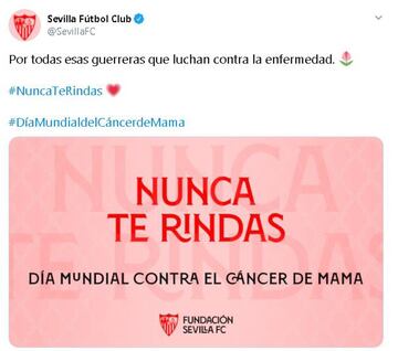 El mundo del deporte unido en el Día Mundial del Cáncer de Mama