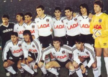 Formación de Colo Colo en la semifinal con Boca Juniors en 1991.