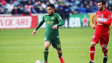 Andr&eacute;s Flores con Portland Timbers