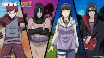 Gaara, Orochimaru, Hinata e Itachi de Naruto Shippuden llegaron a Fortnite en junio de 2022