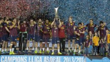 El Barcelona 2013-14 gan&oacute; la Liga con 30 triunfos en 30 partidos.