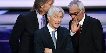 José Pékerman en el sorteo del Mundial de Rusia 2018. "Nos correspondió un grupo parejo", manifestó.