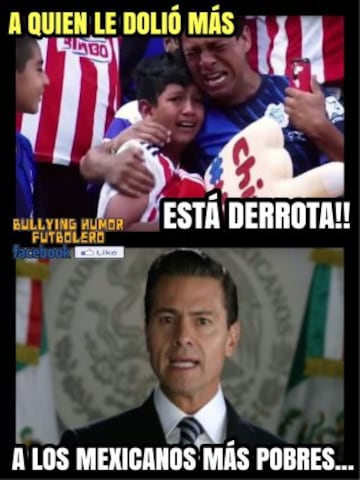 Chivas no mete ni las manos contra Tigres y los memes se ríen