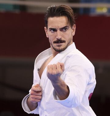 Dami¨¢n Quintero durante su participaci¨®n en la final ente el japon¨¦s Ryo Kiyuna.