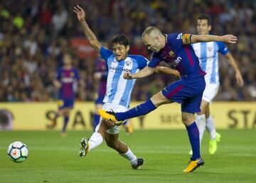 Iniesta makes it 2-0 after a good pass by Messi.