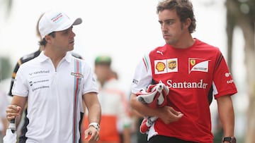 Felipe Massa y Fernando Alonso.