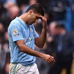 Why is Rodri not playing for Manchester City?