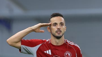 Pablo Sarabia, en Qatar.