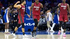 The Wells F argo Center in Philadelphia sees the Miami Heat win Game 6 in the Playoff Series to finish off the 76ers and make it into the Eastern Conference Final.