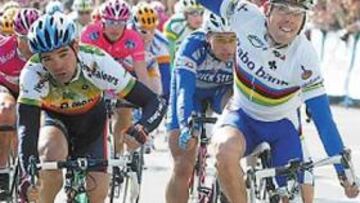 <b>ESPECIALISTA. </b>Freire venció al sprint a pesar de los codazos.